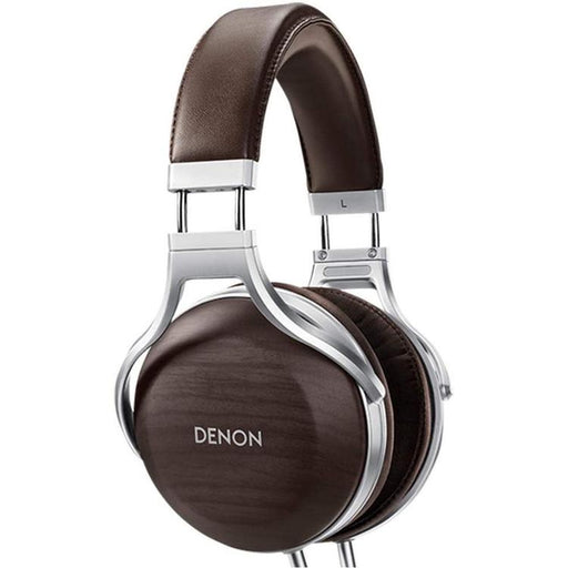 Denon AH-D5200 | Écouteur filaire circum-auriculaire - Coques en Zebrawood - Structure en Aluminium - Haut de gamme - Léger - Brun-SONXPLUS Joliette