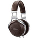 Denon AH-D5200 | Wired circumaural headset - Zebrawood shells - Aluminium structure - High-end - Lightweight - Brown-SONXPLUS Joliette