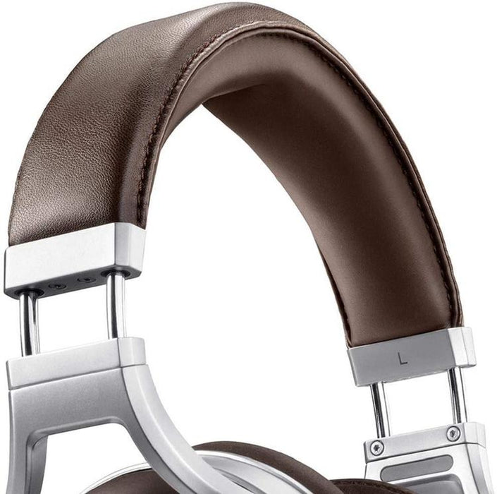 Denon AH-D5200 | Wired circumaural headset - Zebrawood shells - Aluminium structure - High-end - Lightweight - Brown-SONXPLUS Joliette