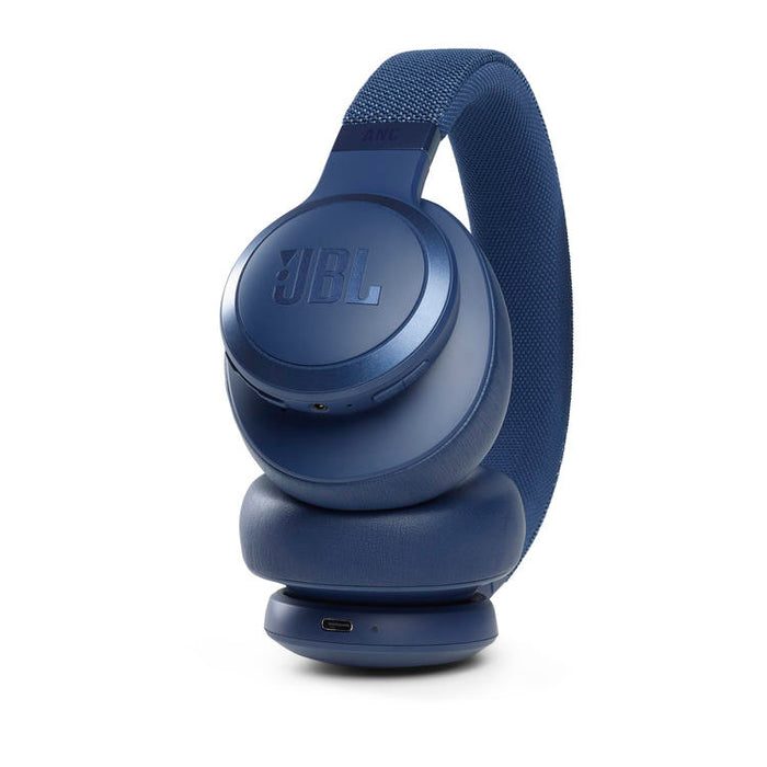 JBL Live 660NC | Around-ear wireless headphones - Bluetooth - Active noise cancellation - Multipoint connection - Blue-SONXPLUS Joliette