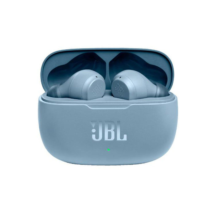 JBL Vibe 200TWS | Écouteurs 100% sans fil intra-auriculaires - Bluetooth - Son JBL Deep Bass - Microphone - Bleu-SONXPLUS Joliette