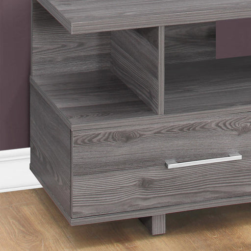 Monarch Specialties I 2608 | Meuble TV - 48" - 2 Tiroirs de rangement - Gris-SONXPLUS Joliette