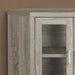 Monarch Specialties I 2701 | Meuble TV - 42" - En coin - Portes vitrés - Taupe Foncé-SONXPLUS Joliette