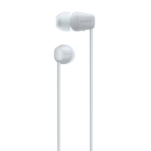 Sony WI-C100 | In-ear headphones - Wireless - Bluetooth - Around the neck - Microphone - IPX4 - White-SONXPLUS Joliette