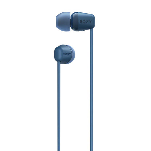 Sony WI-C100 | In-ear headphones - Wireless - Bluetooth - Around the neck - Microphone - IPX4 - Blue-SONXPLUS Joliette