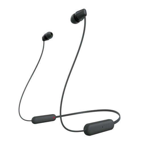 Sony WI-C100 | In-ear headphones - Wireless - Bluetooth - Around the neck - Microphone - IPX4 - Black-SONXPLUS Joliette