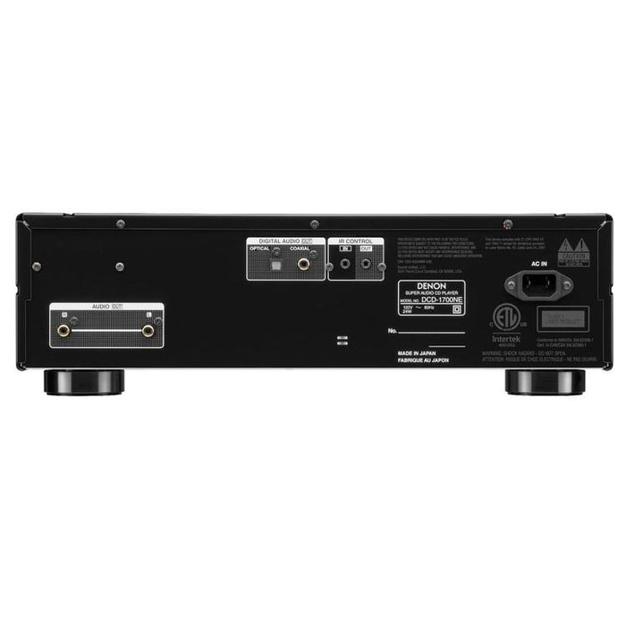 Denon DCD-1700NE | CD/SACD Player - With Advanced AL32 Processing Plus - SVH Mechanism - Black-SONXPLUS Joliette