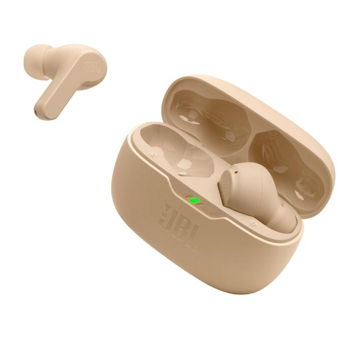 JBL Vibe Beam | In-Ear Headphones - Wireless - Bluetooth - Smart Ambient Technology - Beige-SONXPLUS Joliette