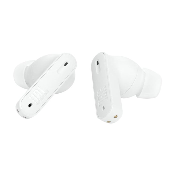 JBL Tune Beam | Écouteurs intra-auriculaires - 100% Sans fil - Bluetooth - Smart Ambient - Conception Stick-open - Blanc-SONXPLUS Joliette