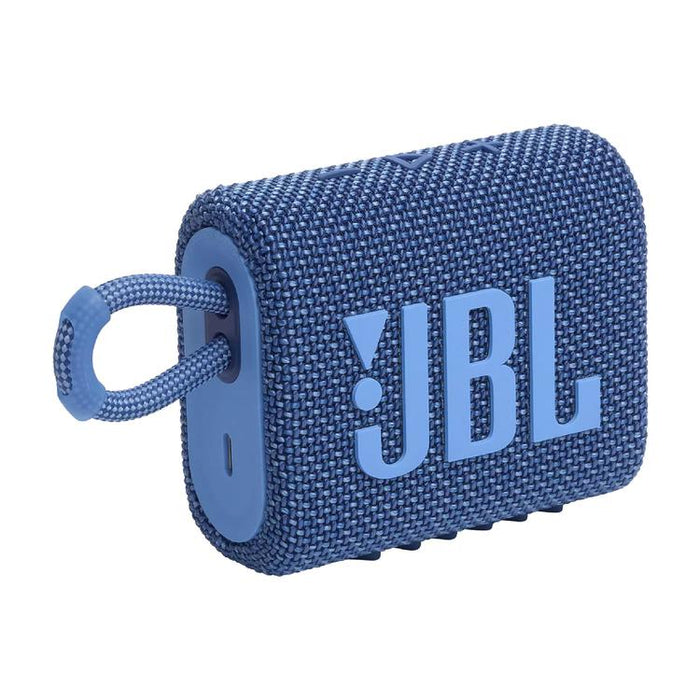 JBL Go 3 Eco | Mini Haut-parleur - Ultra-portable - Bluetooth - IP67 - Bleu-SONXPLUS Joliette