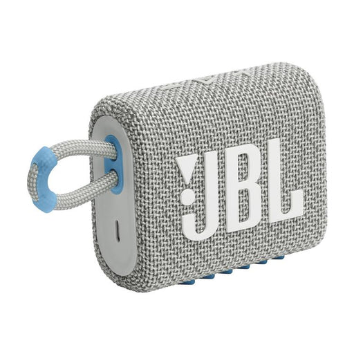 JBL Go 3 Eco | Mini Haut-parleur - Ultra-portable - Bluetooth - IP67 - Blanc-SONXPLUS Joliette