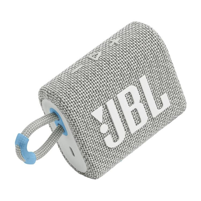 JBL Go 3 Eco | Mini Speaker - Ultra-portable - Bluetooth - IP67 - White-SONXPLUS Joliette