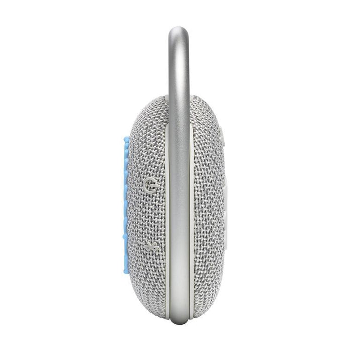 JBL Clip 4 Eco | Haut-parleur - Ultra-portable - Étanche - Bluetooth - Mousqueton intégré - Blanc-SONXPLUS Joliette