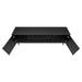 Monarch Specialties I 2781 | 72'' TV stand - Black base - With 2 wood effect doors-SONXPLUS Joliette