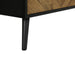 Monarch Specialties I 2781 | 72'' TV stand - Black base - With 2 wood effect doors-SONXPLUS Joliette