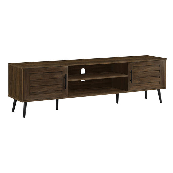 Monarch Specialties I 2717 | 72'' TV stand - Brown imitation wood - With 2 doors-SONXPLUS Joliette