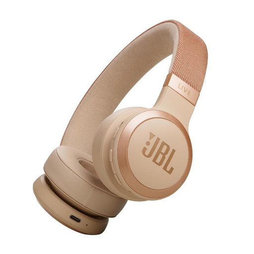 JBL Live 670NC | Écouteurs circum-auriculaires - Sans fil - Bluetooth - Sable-Sonxplus Joliette