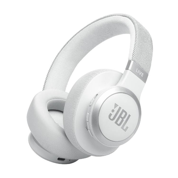 JBL Live 770NC | Around-Ear Headphones - Wireless - Bluetooth - White-Sonxplus Joliette