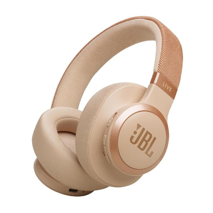 JBL Live 770NC | Écouteurs circum-auriculaires - Sans fil - Bluetooth - Sable-Sonxplus Joliette