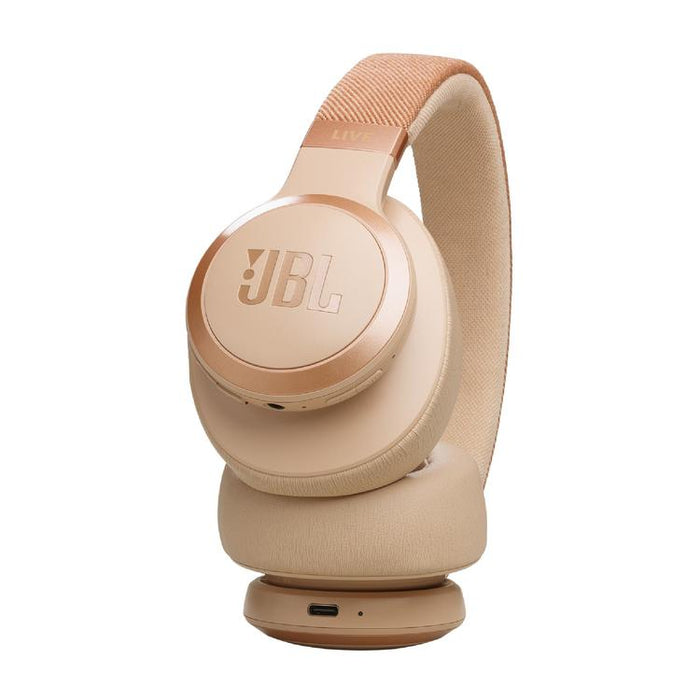 JBL Live 770NC | Écouteurs circum-auriculaires - Sans fil - Bluetooth - Sable-Sonxplus Joliette