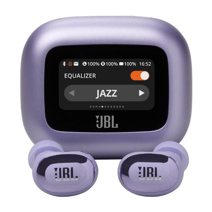 JBL Live Buds 3 | Écouteurs intra-auriculaires - Écran tactile LED 1,45" - Bluetooth - Mauve-SONXPLUS Joliette