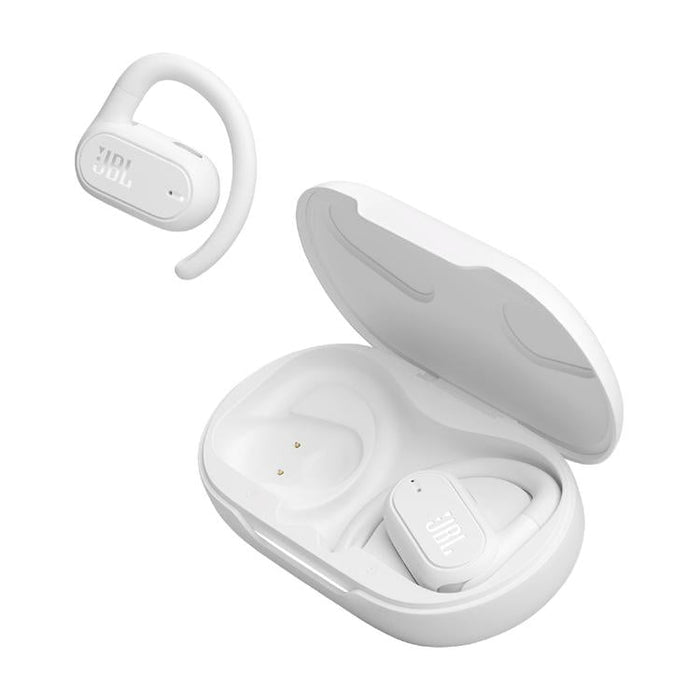 JBL Soundgear Sense | Écouteurs sportifs à conduction - Bluetooth - Blanc-Sonxplus Joliette