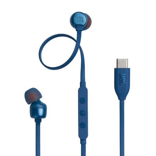 JBL Tune 310C | In-Ear Headphones - Wired - USB-C - 3 Button Remote - Blue-Sonxplus Joliette