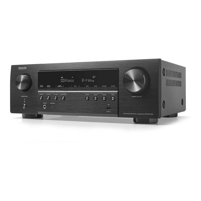 Denon AVR-S770H | AV Receiver - 7.2 channels - Home theater - 8K - HEOS integrated - 75W - Black-SONXPLUS Joliette