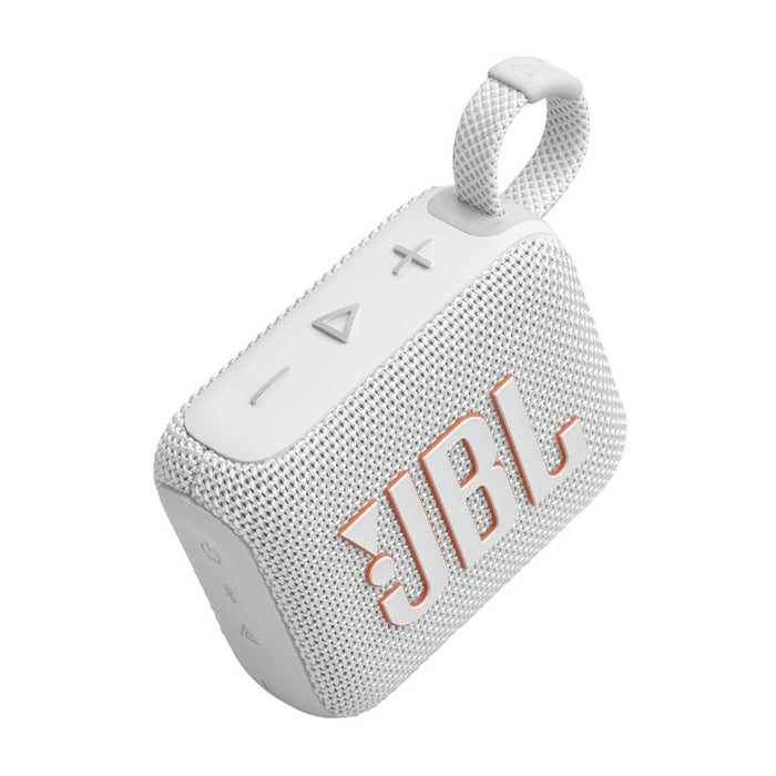 JBL GO 4 | Mini haut-parleur portable - Bluetooth - IP67 - Blanc-Sonxplus Joliette