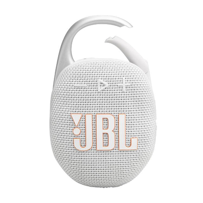 JBL Clip 5 | Portable Carabiner Speaker - Bluetooth - IP67 - White-Sonxplus Joliette