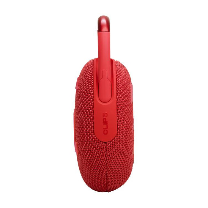 JBL Clip 5 | Haut-parleur à mousqueton portable - Bluetooth - IP67 - Rouge-Sonxplus Joliette