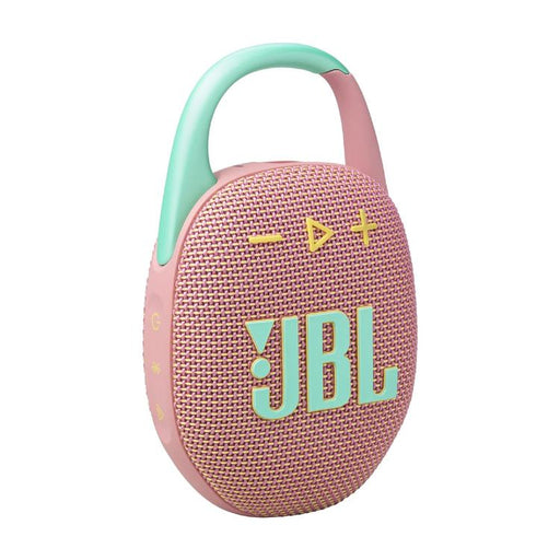 JBL Clip 5 | Haut-parleur à mousqueton portable - Bluetooth - IP67 - Rose-Sonxplus Joliette