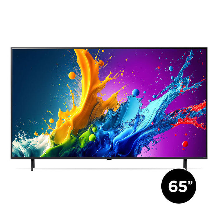 LG 65QNED80TUC | Téléviseur 65" QNED 4K - UHD 4K - Série QNED80 - 60Hz - Processeur IA a5 4K Gen7 - Noir-SONXPLUS Joliette