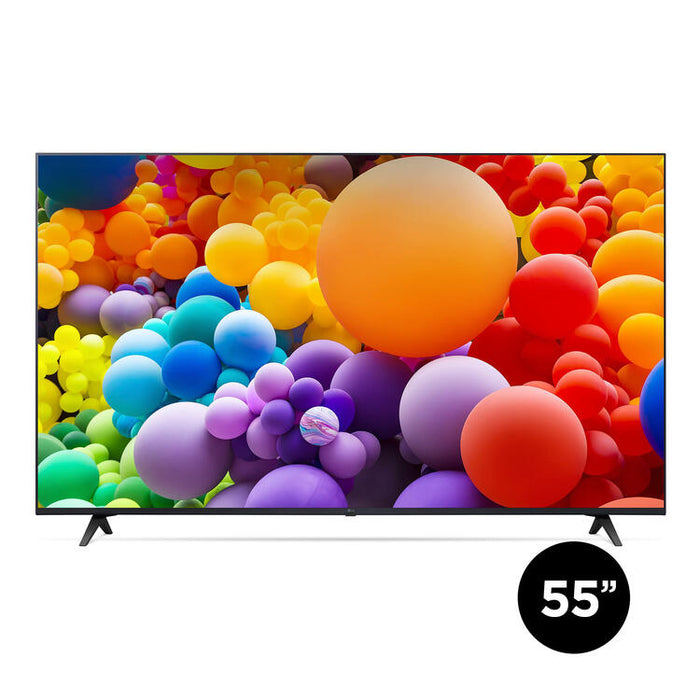 LG 55UT7570PUB | Téléviseur 55" - 4K Ultra HD - DEL - Série UT7570 - HDR - Smart WebOS - 60 Hz natif - Processeur IA a5 Gen7 4K - Noir-SONXPLUS Joliette