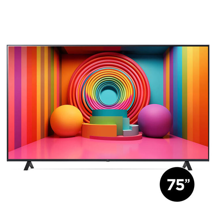 LG 75UT7590PUA | Téléviseur 75" - 4K Ultra HD - DEL - Série UT7590 - HDR - Smart WebOS - 60 Hz natif - Processeur IA a5 Gen7 4K - Noir-SONXPLUS Joliette