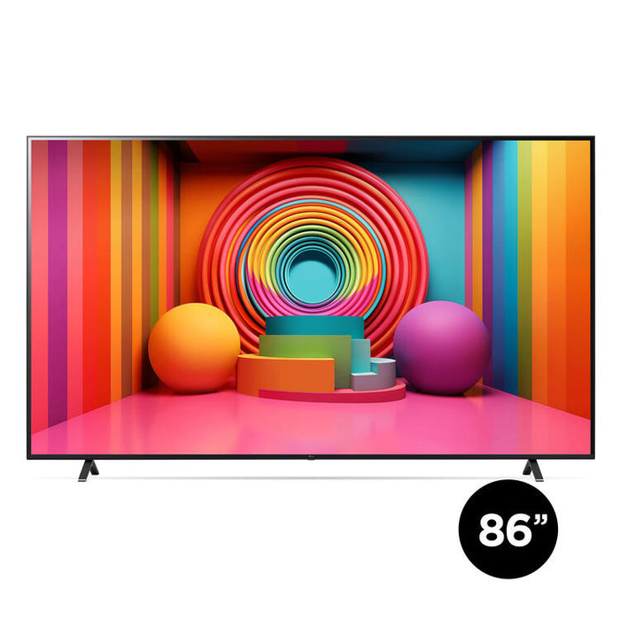 LG 86UT7590PUA | Téléviseur 86" - 4K Ultra HD - DEL - Série UT7590 - HDR - Smart WebOS - 60 Hz natif - Processeur IA a5 Gen7 4K - Noir-SONXPLUS Joliette