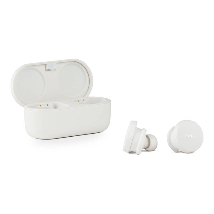 Denon PERL | In-Ear Headphones - Wireless - Bluetooth - Masimo Adaptive Acoustic Technology - White-SONXPLUS Joliette