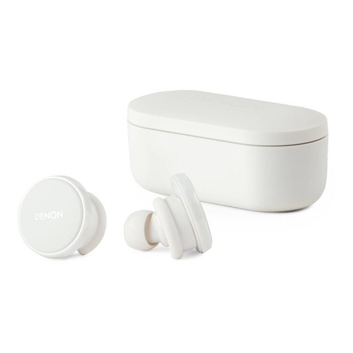 Denon PERL PRO | In-Ear Headphones - Wireless - Bluetooth - Masimo Adaptive Acoustic Technology - White-SONXPLUS Joliette