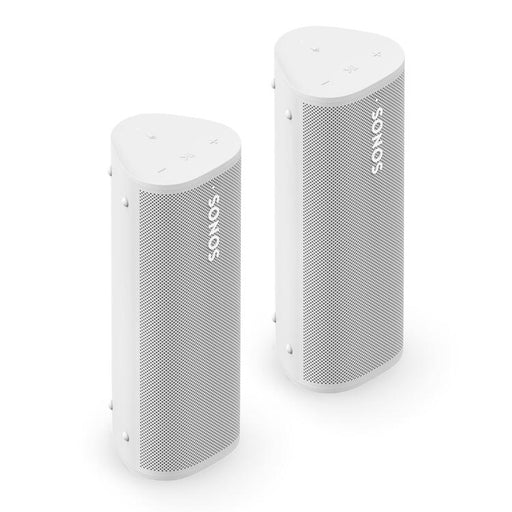 Sonos | Ensemble Aventure - 2 Haut-parleurs Roam 2 portatifs - Bluetooth - Étanche - Blanc-SONXPLUS Joliette