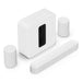 Sonos | High-End Immersive Set with Beam + Sub 4 + 2 Era 100 - Wireless - Wi-Fi - White-Sonxplus Joliette