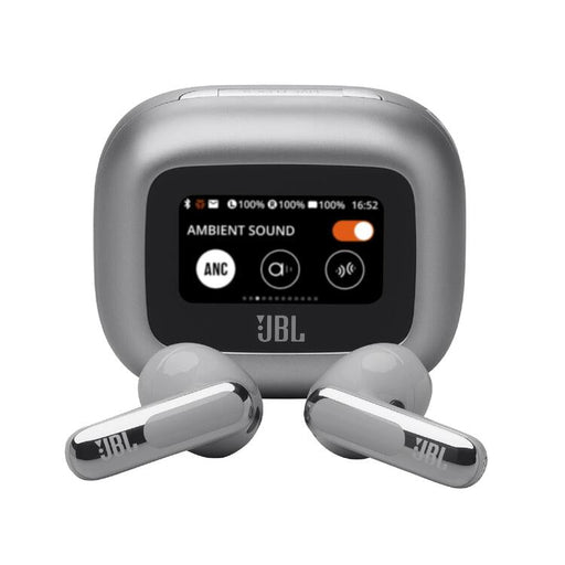 JBL Live Flex 3 | In-ear headphones - Wireless - Noise reduction - 1.45" touch screen - Silver-SONXPLUS Joliette