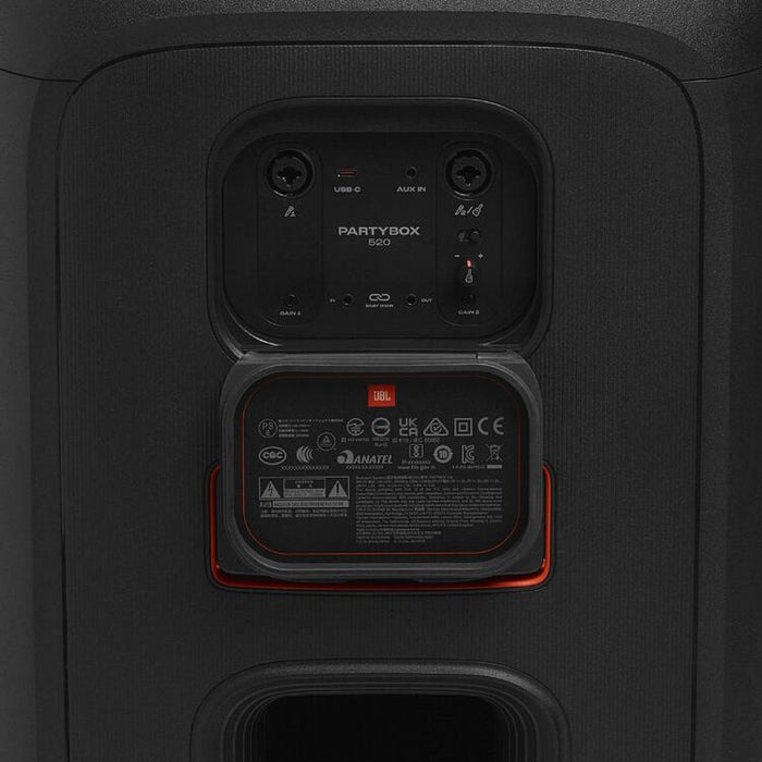 JBL Partybox 520 | Haut-parleur portable - Sans fil - Bluetooth - Effets lumineux - 400W RMS - Noir-SONXPLUS Joliette