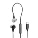 JBL Endurance Run 3C | In-Ear Headphones - USB-C - Sport - Wired - IP65 - Black/Grey-SONXPLUS Joliette