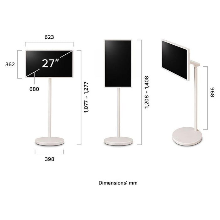 LG 27LX6TYGA | StanbyME 2 - 27" portable touchscreen - Adjustable stand - Mount included | 06 | Sonxplus Joliette