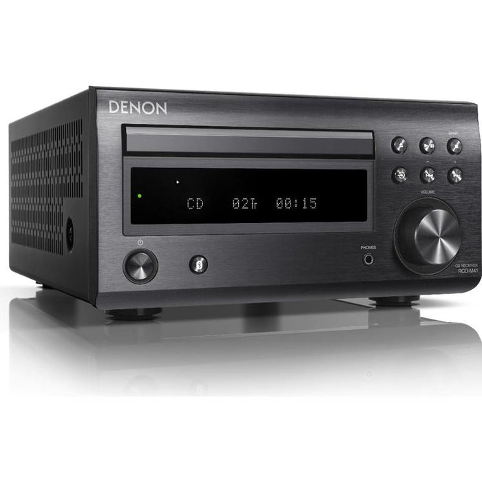 Denon DM-41SBK | Wireless Micro Hi-Fi System - 2 Channels - Bluetooth - Black-SONXPLUS Joliette