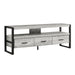 Monarch Specialties I2821 | TV stand - 60" - 3 Drawers - Grey-SONXPLUS Joliette