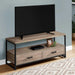 Monarch Specialties I2872 | Meuble TV - 48" - 2 Tiroirs de rangement - Taupe foncé-SONXPLUS Joliette