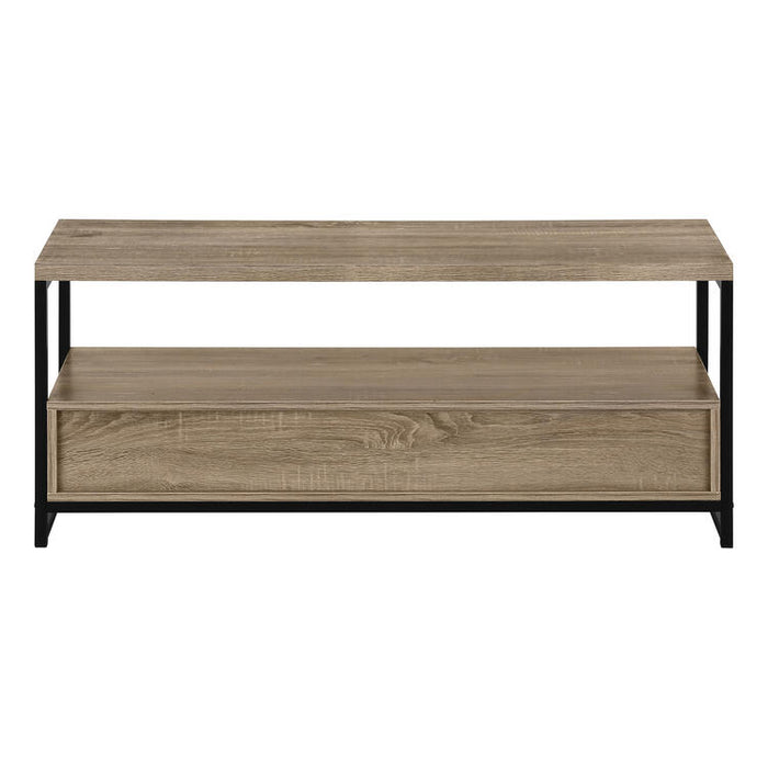 Monarch Specialties I2872 | TV stand - 48" - 2 Storage drawers - Dark taupe-SONXPLUS Joliette