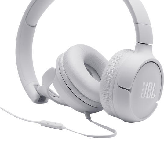 JBL Tune 500 | Écouteurs filaire supra-auriculaires - Blanc-SONXPLUS Joliette