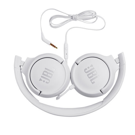 JBL Tune 500 | Écouteurs filaire supra-auriculaires - Blanc-SONXPLUS Joliette